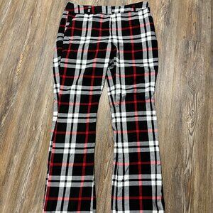 New York & Company Plaid Pants - Women Size 16 Tall (36x35) -Polyester Blend